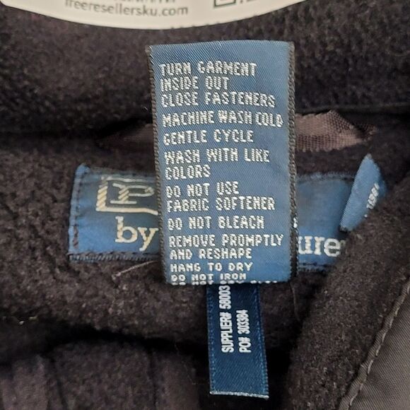 Ralph-Lauren Fleece Jacket Large 23x27 Black - Picture 9 of 16